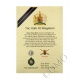 Argyll & Sutherland Highlanders Oath Of Allegiance Certificate